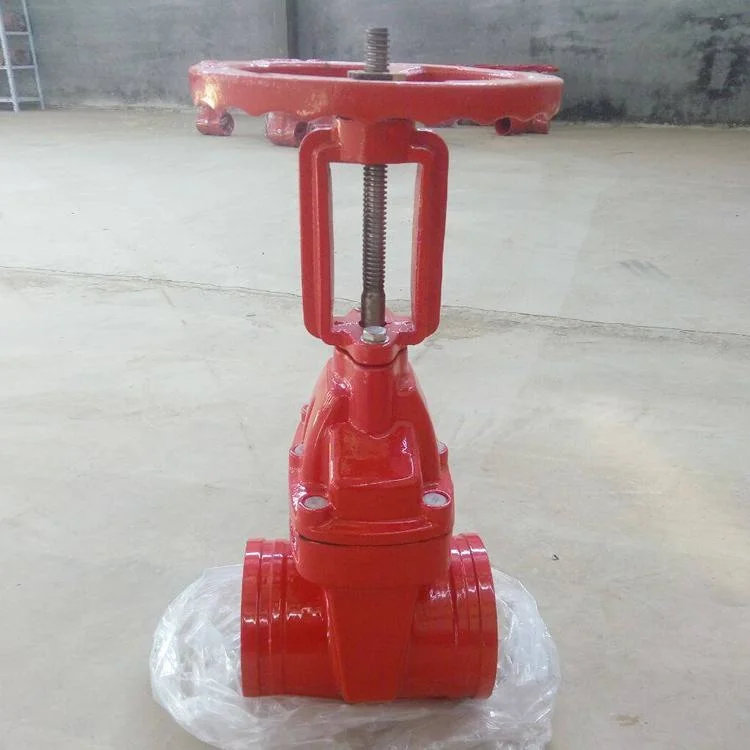 Cast Iron OS&Y Resilient Seated Gate Valve Non-Rising Stem Flanged or Grooved Connection with Plug Fire Valve