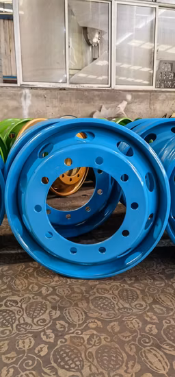 Equipamento de construção de caminhão de mineração pesado Tubo universal ou roda de pneu sem câmara Roda de aço com aro de pneu
